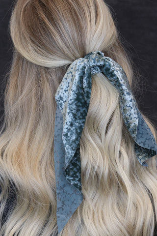 Winter Ready Hair Scarf Scrunchie -  Sage Green