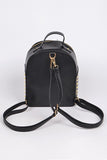 Mini Studded Backpack - Black