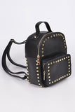 Mini Studded Backpack - Black