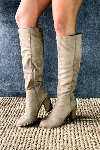 Dope Taupe Boots