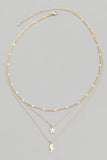 Stars + Bolt Necklace