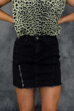 Black Zipper Skirt