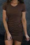 Mocha T-shirt Dress