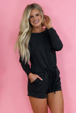 Charcoal Chaser Romper