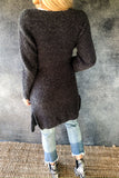 Chill In Charcoal Cardigan