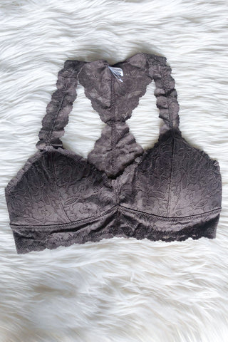 Touch of Lace Bralette - Deep Prune